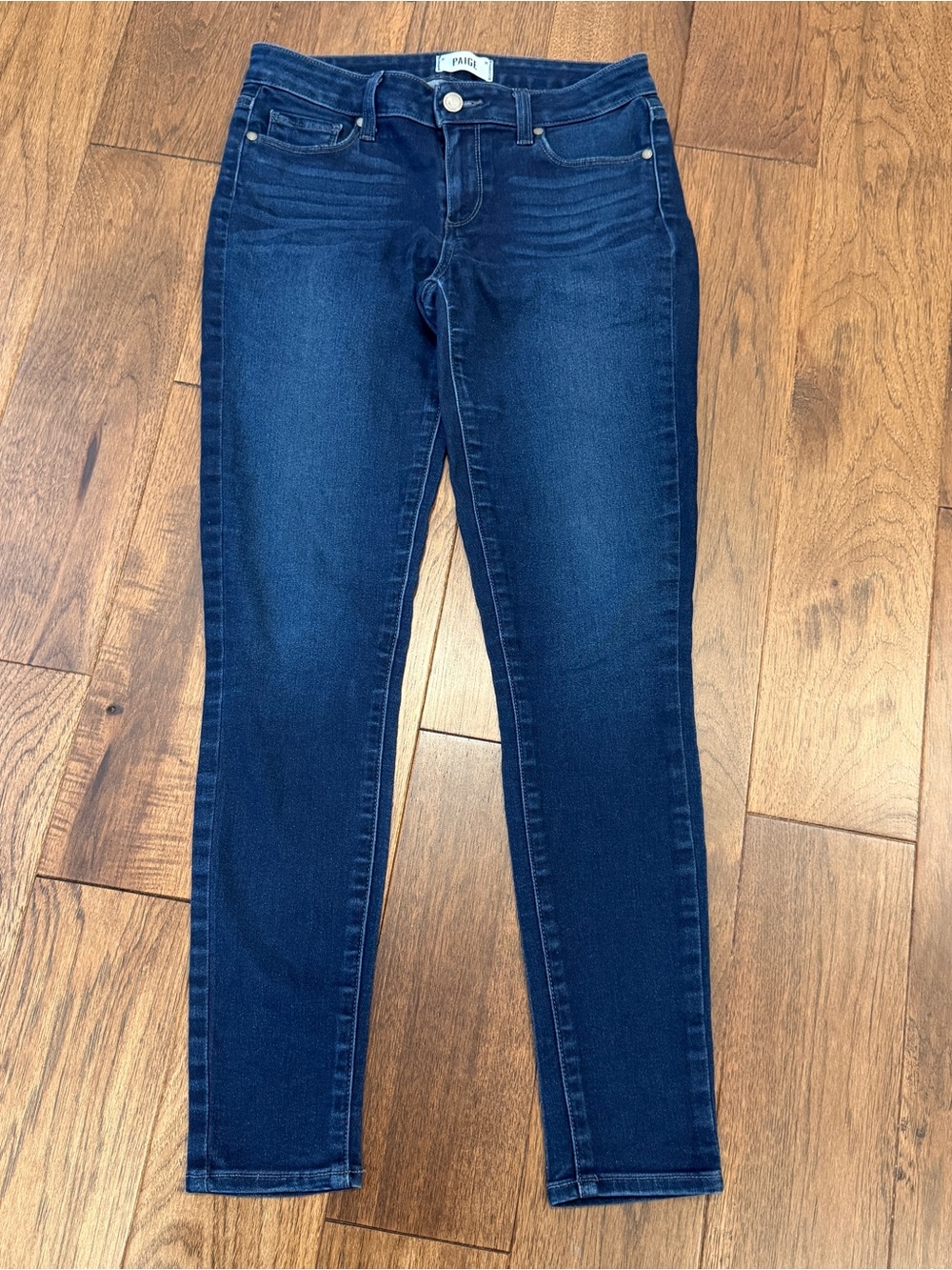 Paige Women’s Dark Blue Verdugo Ankle Skinny Jeans Size 28